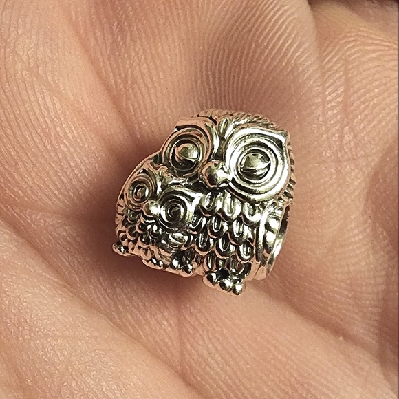 Pandora mother and baby owl  charm - Picture 1 of 4